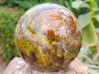 Polished Large Green Opal Sphere x 1 From Betroka, Madagascar