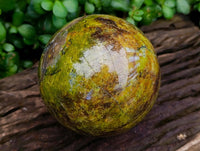 Polished Large Green Opal Sphere x 1 From Betroka, Madagascar
