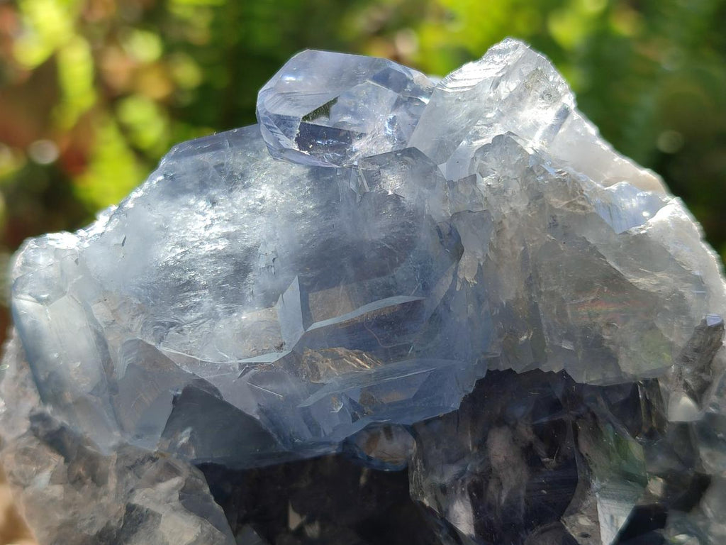 Natural Blue Celestite Specimens x 2 From Sakoany, Madagascar