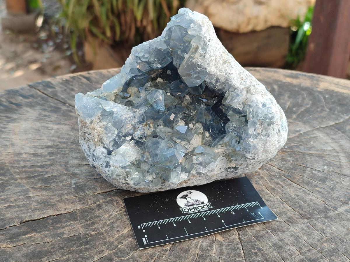 Natural Blue Celestite Specimens x 2 From Sakoany, Madagascar