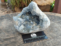 Natural Blue Celestite Specimens x 2 From Sakoany, Madagascar