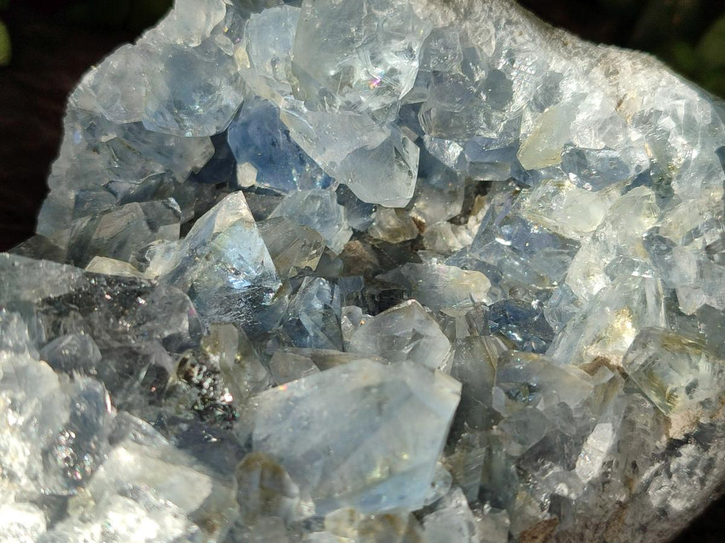Natural Blue Celestite Specimens x 2 From Sakoany, Madagascar
