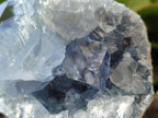 Natural Blue Celestite Specimens x 2 From Sakoany, Madagascar