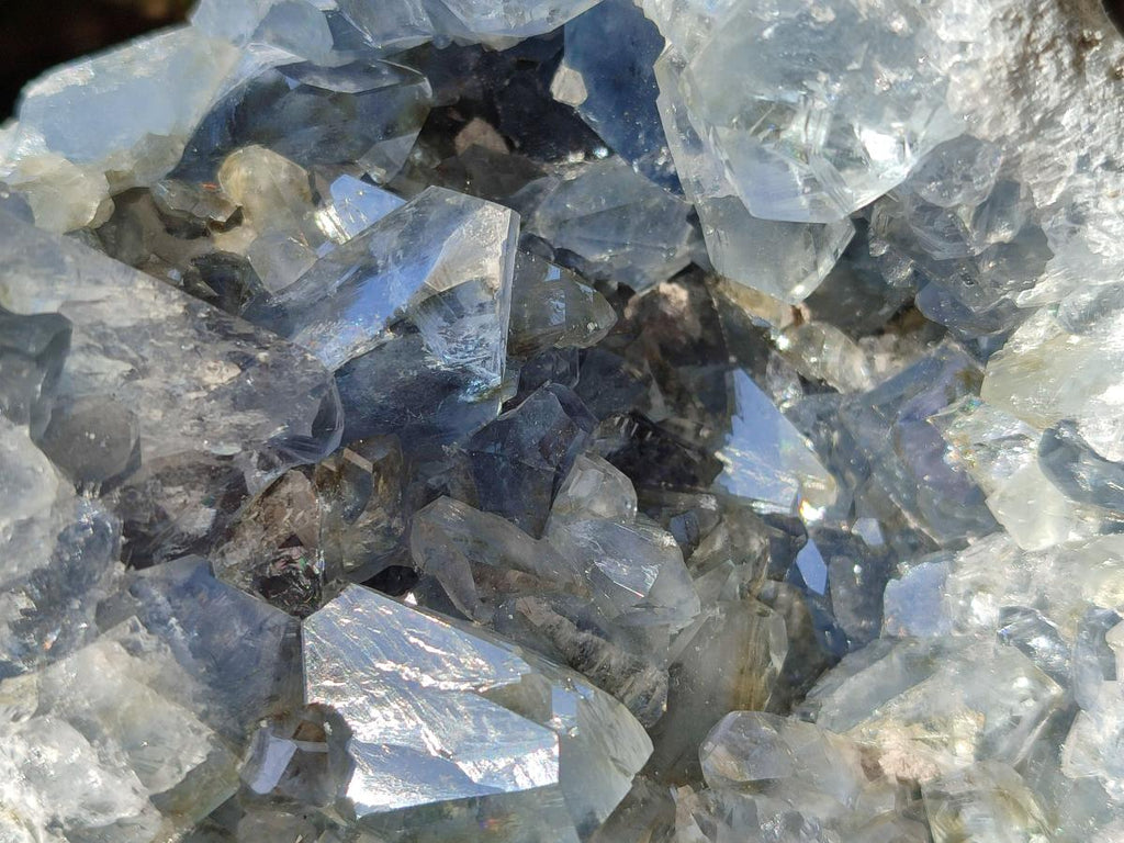 Natural Blue Celestite Specimens x 2 From Sakoany, Madagascar
