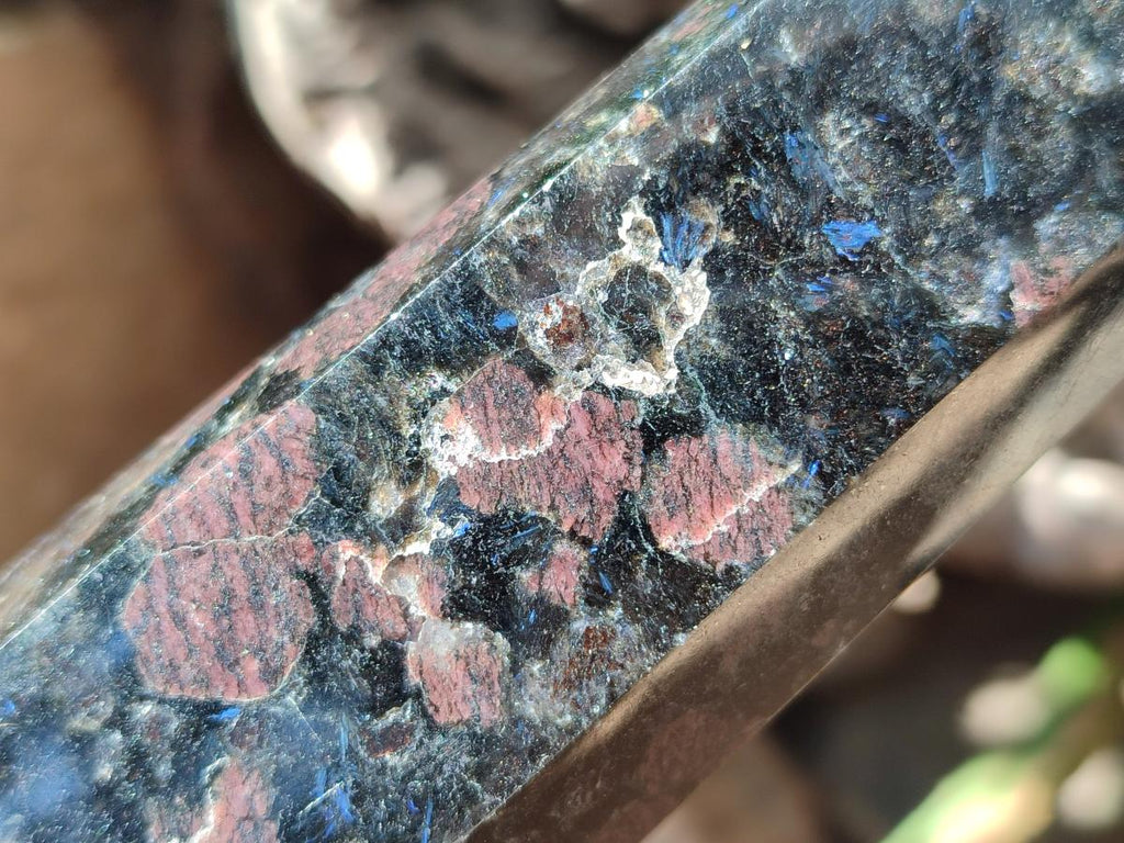 Polished Blue Speck Iolite Water Sapphire Display Crystals x 3 From Ambatofinandrahana, Madagascar