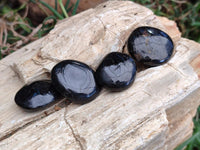 Polished Black Tourmaline Galets x 70 From Madagascar