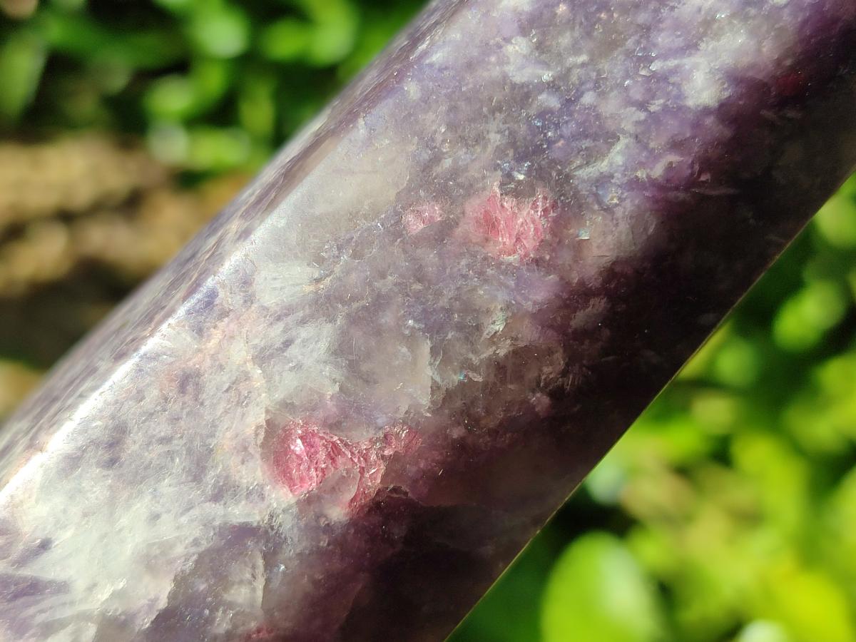 Polished Lepidolite With Pink Rubellite Tourmaline Towers x 3 From Ambatondrazaka, Madagascar
