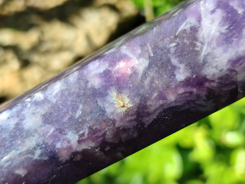 Polished Lepidolite With Pink Rubellite Tourmaline Towers x 3 From Ambatondrazaka, Madagascar
