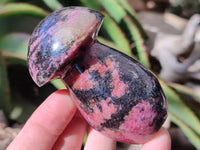 Polished Rhodonite Mushrooms x 6 From Ambindavato, Madagascar
