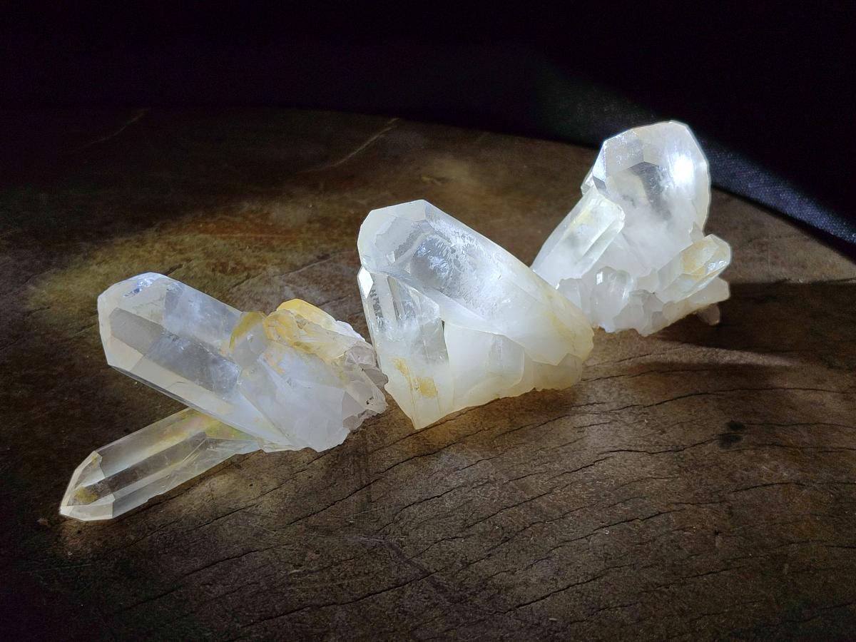 Natural Clear Quartz Clusters x 35 From Madagascar
