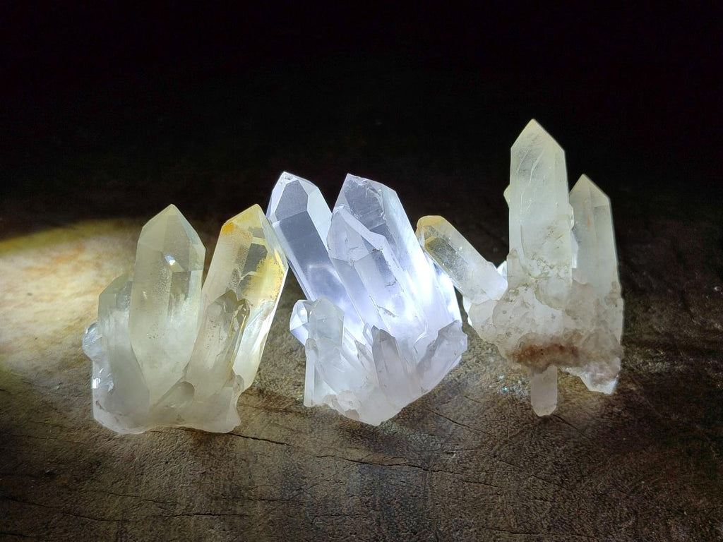 Natural Clear Quartz Clusters x 35 From Madagascar