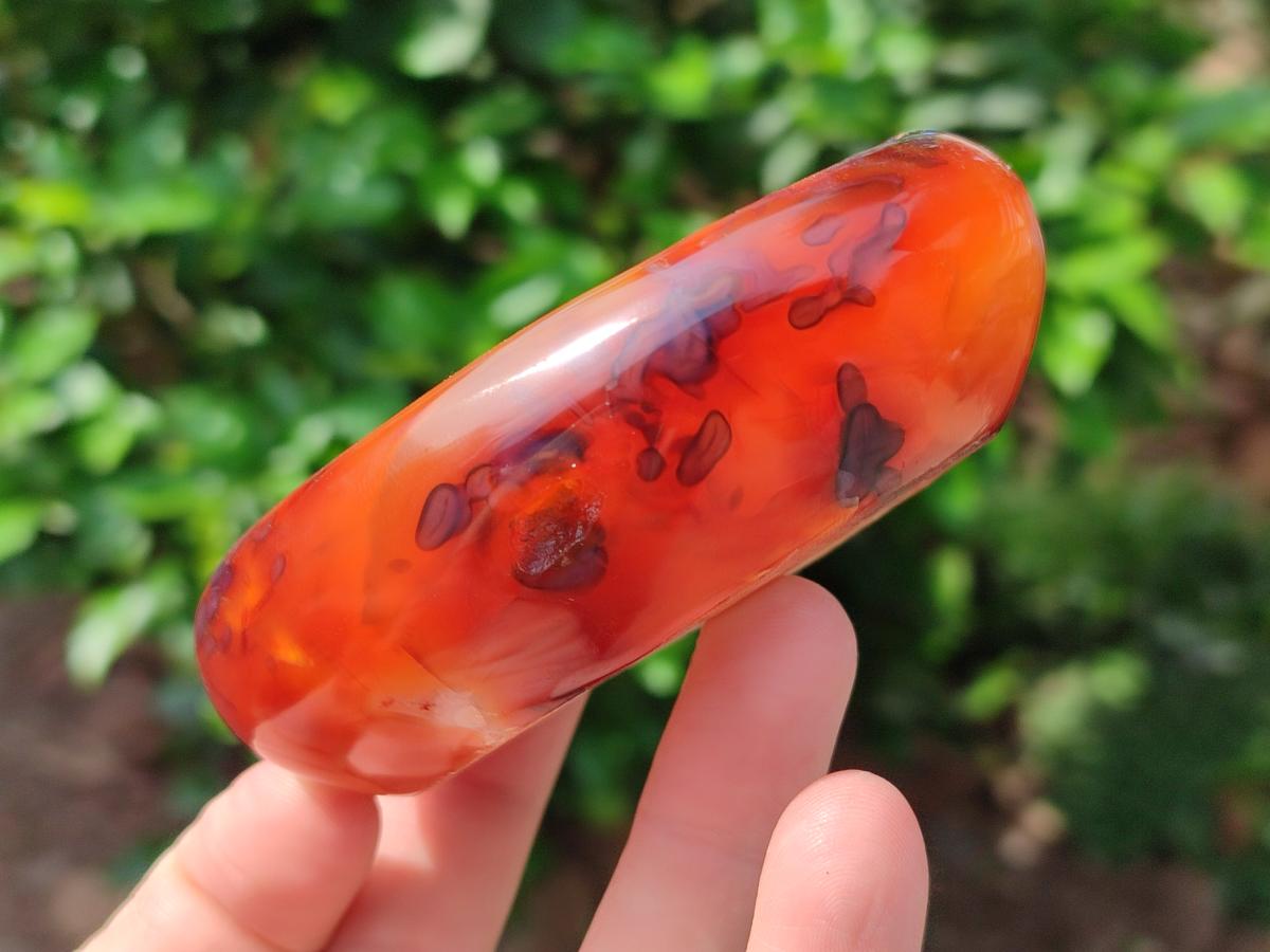 Polished Carnelian Agate Gemstone Bowl x 6 From Madagascar