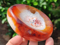 Polished Carnelian Agate Gemstone Bowl x 6 From Madagascar