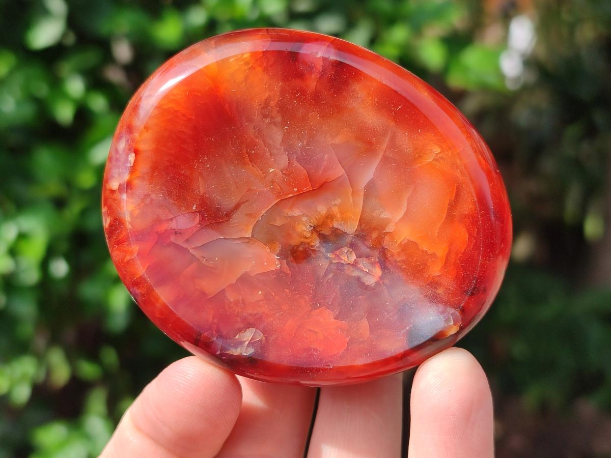 Polished Carnelian Agate Gemstone Bowl x 6 From Madagascar