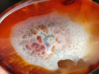 Polished Carnelian Agate Gemstone Bowl x 6 From Madagascar