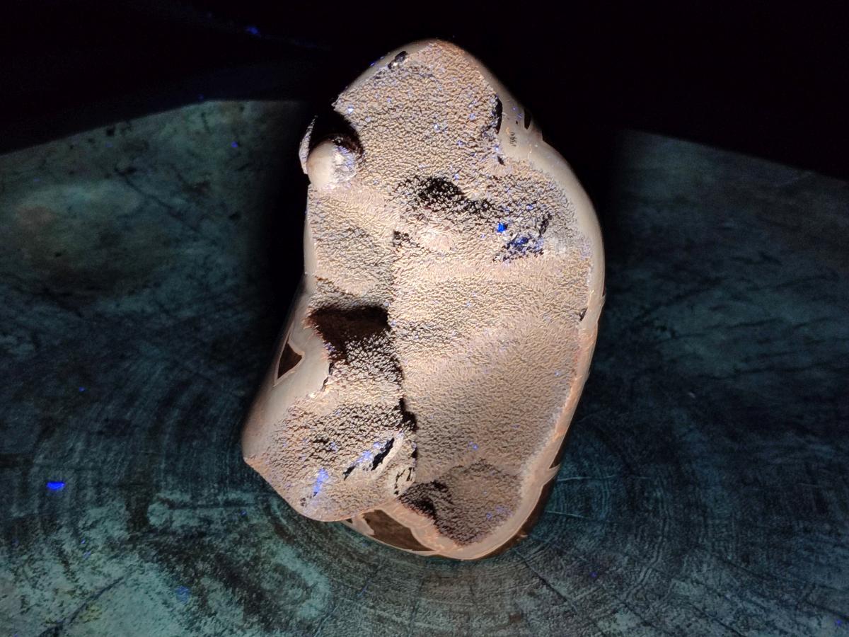 Polished Septerye Sauvage "Dragons Egg" Geode Standing Free Form x 1 From Mahajanga, Madagascar