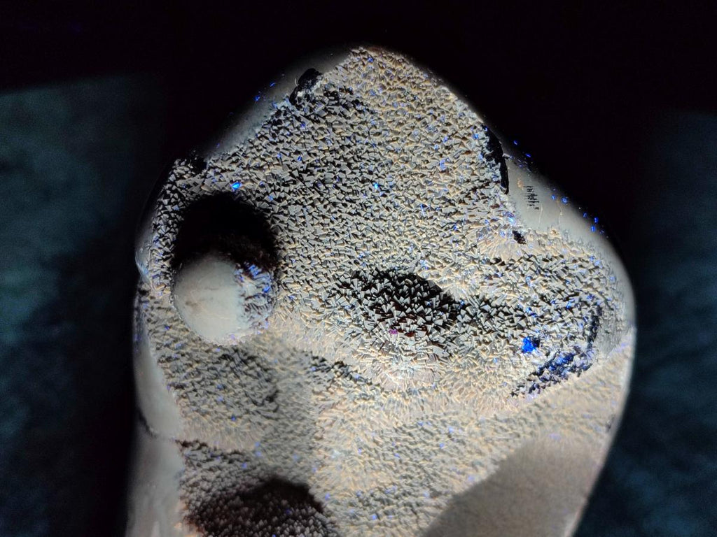 Polished Septerye Sauvage "Dragons Egg" Geode Standing Free Form x 1 From Mahajanga, Madagascar