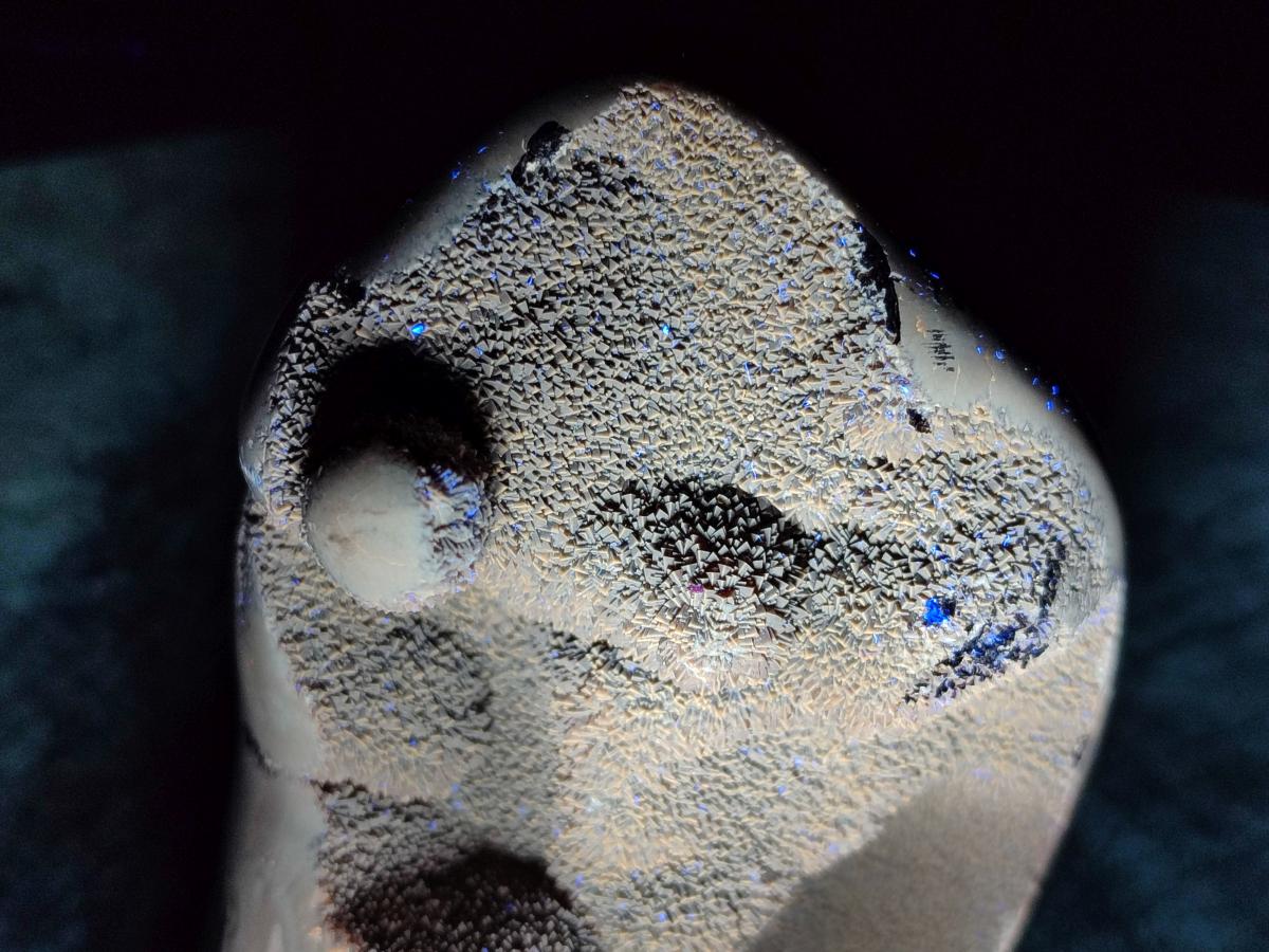 Polished Septerye Sauvage "Dragons Egg" Geode Standing Free Form x 1 From Mahajanga, Madagascar