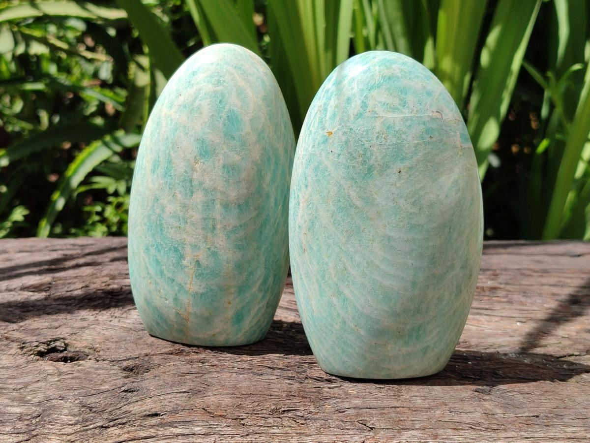 Polished Amazonite Mixed Tray x 3 From Madagascar
