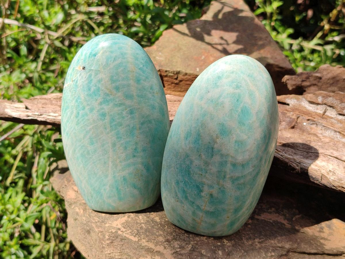 Polished Amazonite Mixed Tray x 3 From Madagascar