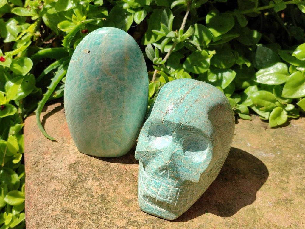 Polished Amazonite Mixed Tray x 3 From Madagascar