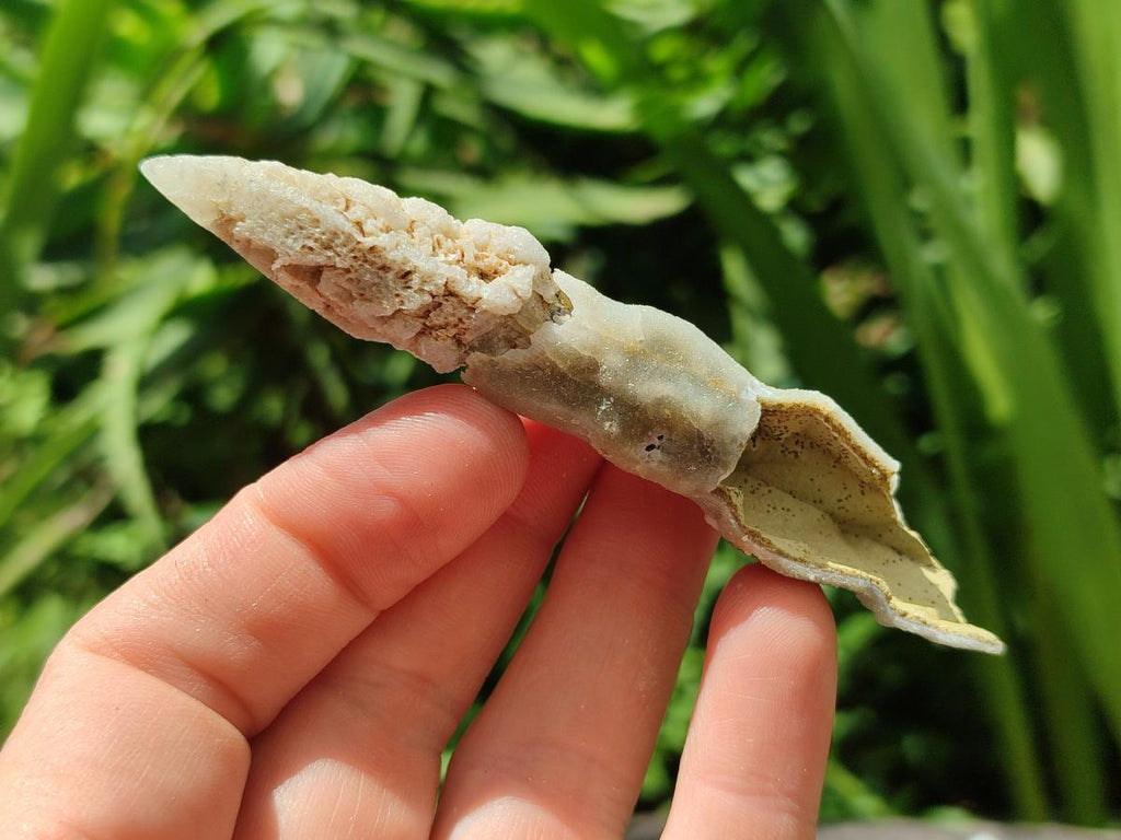 Natural Drusy Quartz Coated Spearhead Calcite Specimens x 35 From Albert's Mountain, Lesotho