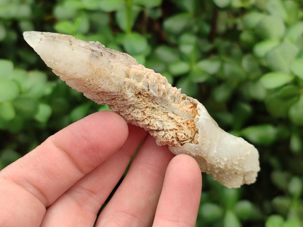 Natural Drusy Quartz Coated Spearhead Calcite Specimens x 35 From Albert's Mountain, Lesotho