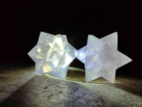 Hand Made Rose Quartz Merkabahs x 3 From Madagascar