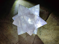 Hand Made Rose Quartz Merkabahs x 3 From Madagascar