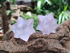Hand Made Rose Quartz Merkabahs x 3 From Madagascar