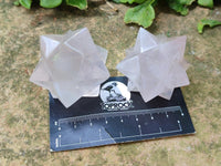 Hand Made Rose Quartz Merkabahs x 3 From Madagascar