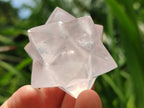 Hand Made Rose Quartz Merkabahs x 3 From Madagascar