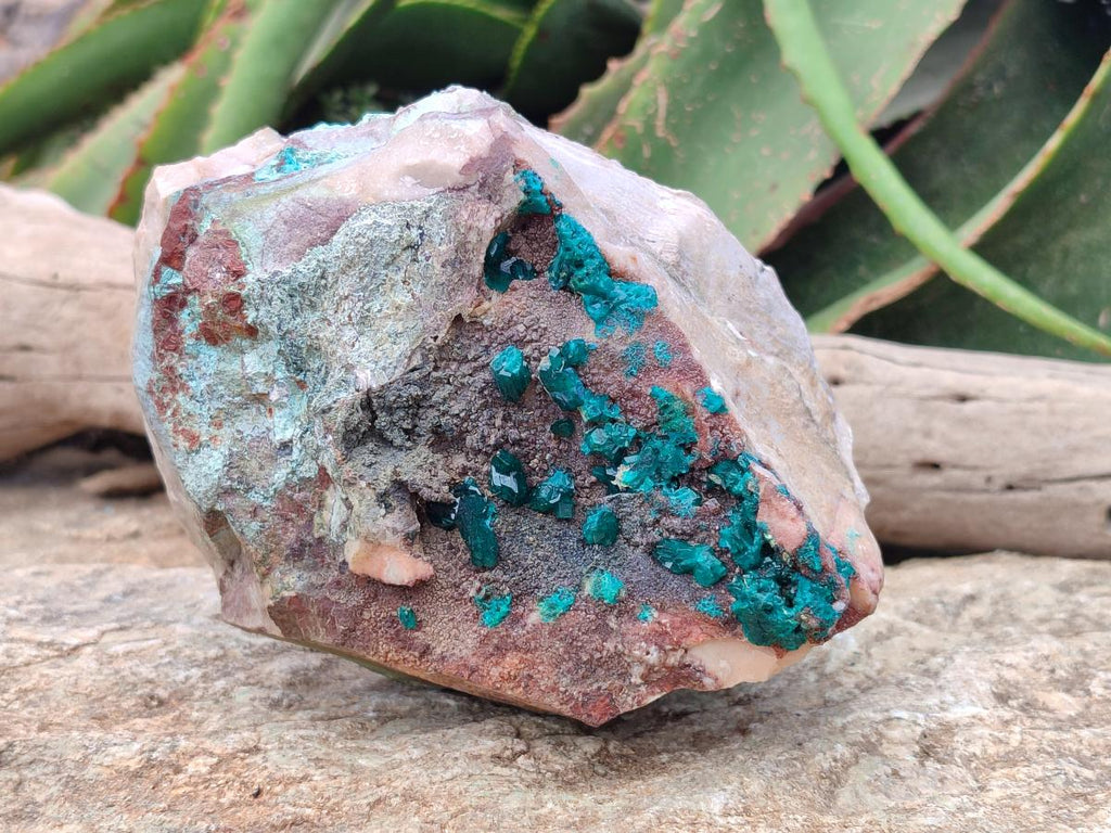 Natural Large Dioptase Specimen x 1 From Kaokoveld Namibia