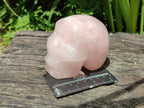 Hand Made Rose Quartz Skulls x 6 From Madagascar