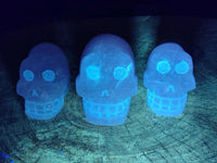 Hand Made Rose Quartz Skulls x 6 From Madagascar