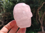 Hand Made Rose Quartz Skulls x 6 From Madagascar