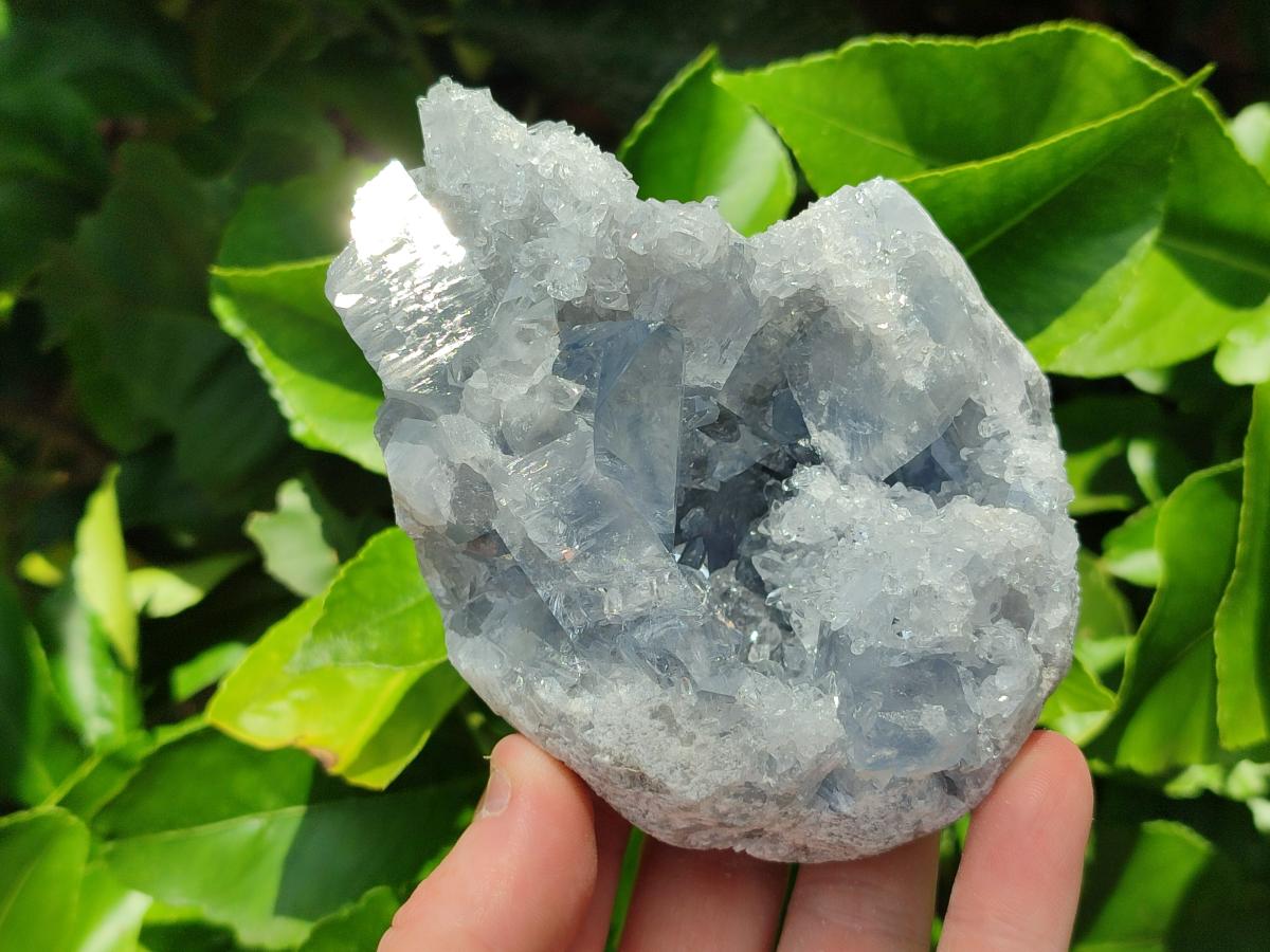 Natural Blue Celestite Specimens x 2 From Sakoany, Madagascar