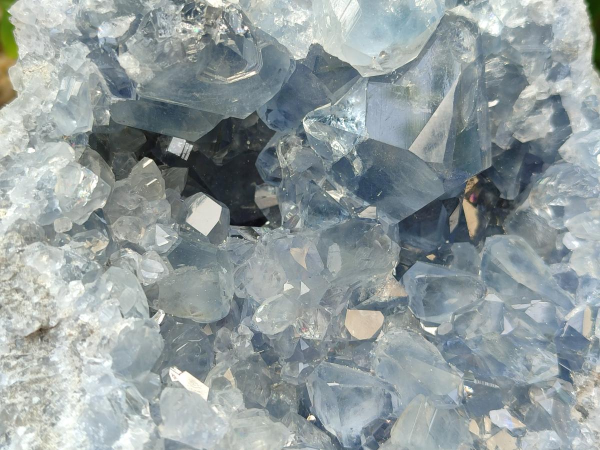 Natural Blue Celestite Specimens x 2 From Sakoany, Madagascar