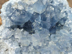 Natural Blue Celestite Specimens x 2 From Sakoany, Madagascar