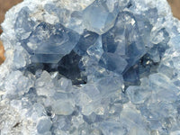 Natural Blue Celestite Specimens x 2 From Sakoany, Madagascar