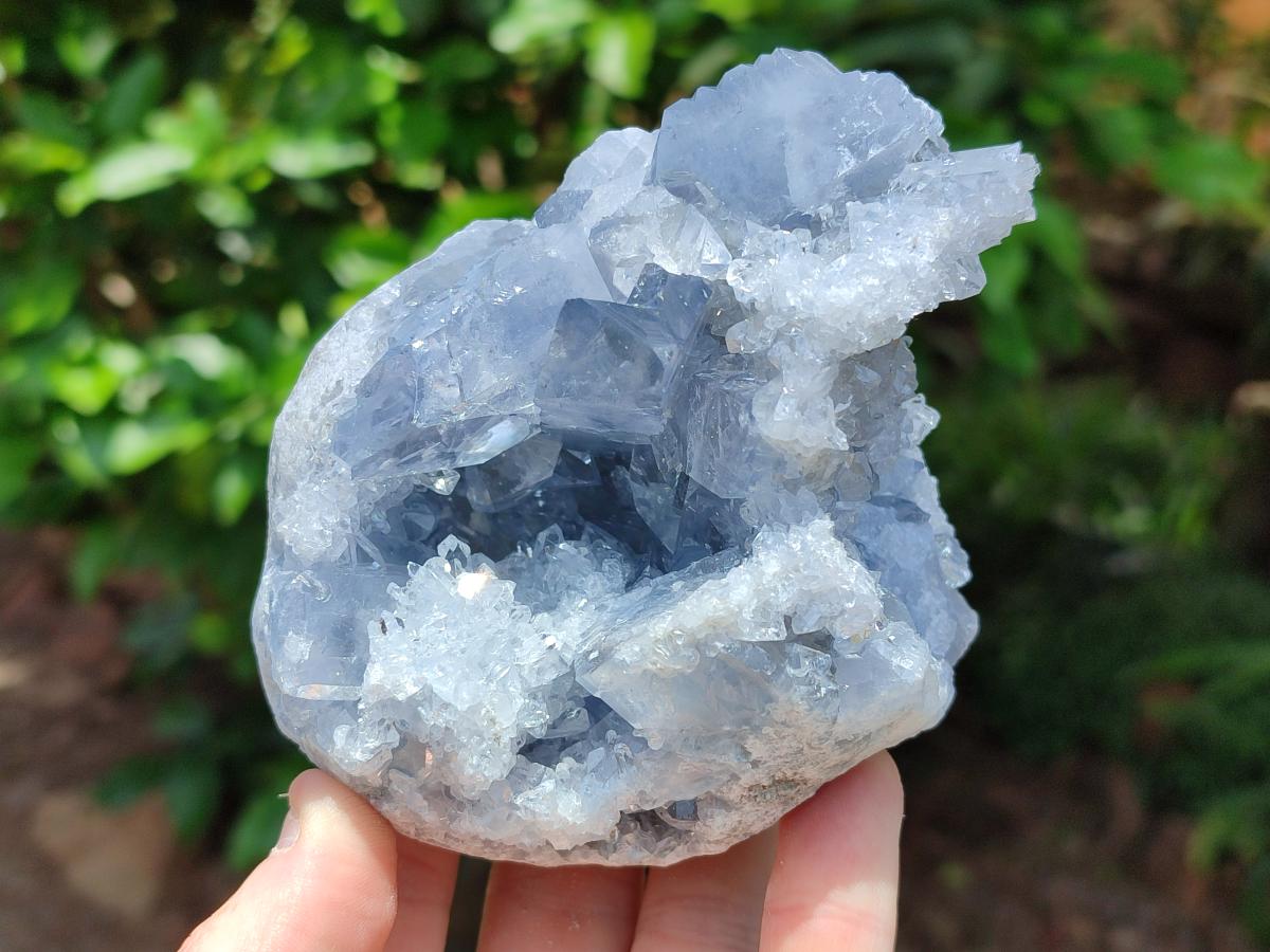 Natural Blue Celestite Specimens x 2 From Sakoany, Madagascar