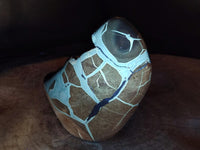 Polished Septerye Sauvage "Dragons Egg" Geode Standing Free Form x 1 From Mahajanga, Madagascar