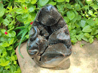 Polished Septerye Sauvage "Dragons Egg" Geode Standing Free Form x 1 From Mahajanga, Madagascar