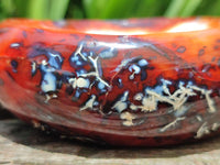Polished Carnelian Agate Gemstone Bowls x 2 From Madagascar