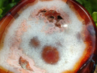 Polished Carnelian Agate Gemstone Bowls x 2 From Madagascar