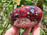 Polished Carnelian Agate Gemstone Bowls x 2 From Madagascar