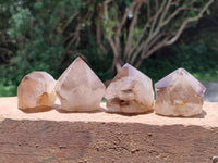 Polished Smokey Quartz Crystal Terminations x 20 From Madagascar