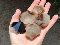 Polished Smokey Quartz Crystal Terminations x 20 From Madagascar