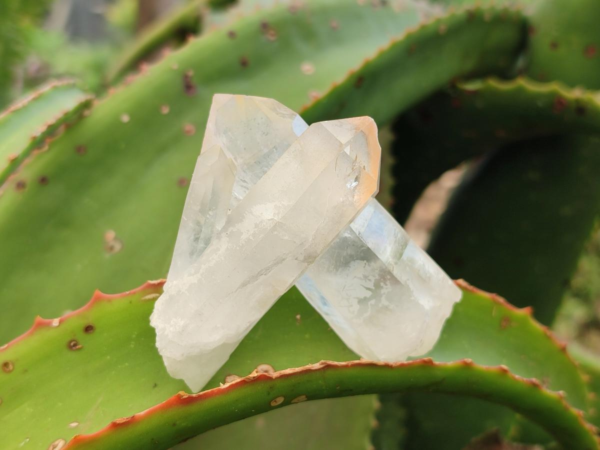 Natural Clear Quartz Clusters x 35 From Madagascar