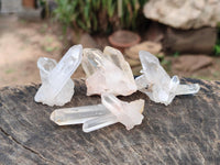 Natural Clear Quartz Clusters x 35 From Madagascar